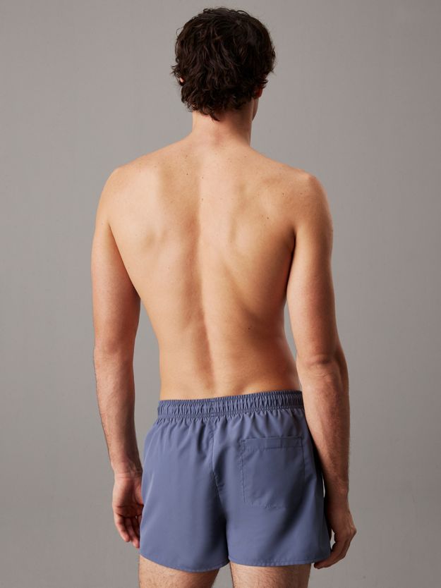 Short Drawstring Swim Shorts - CK Monogram