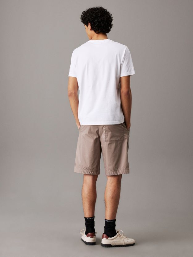 Poplin Stretch Pull Up Shorts
