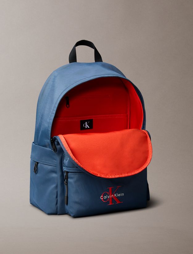 Nylon Monogram Logo Backpack