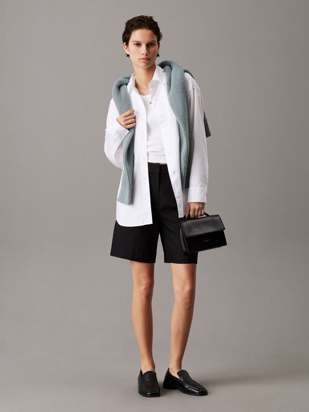 Wide Lyocell Linen Shorts