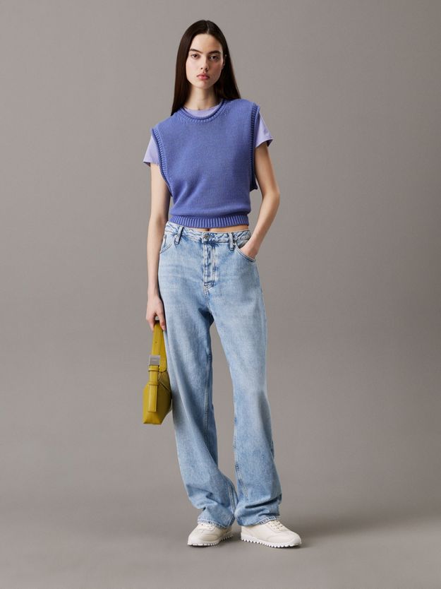 Relaxed Cotton Linen Knit Top