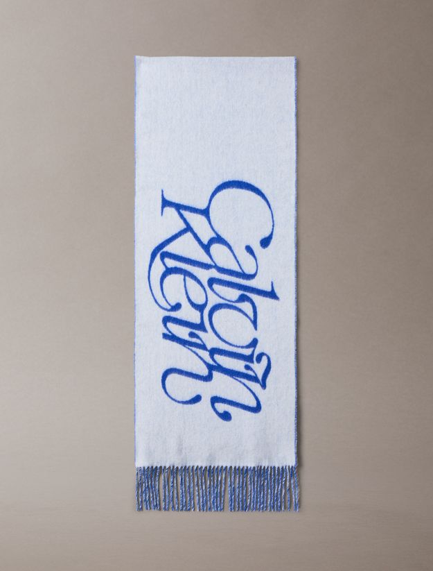 Warm Soft Wool Logo Scarf