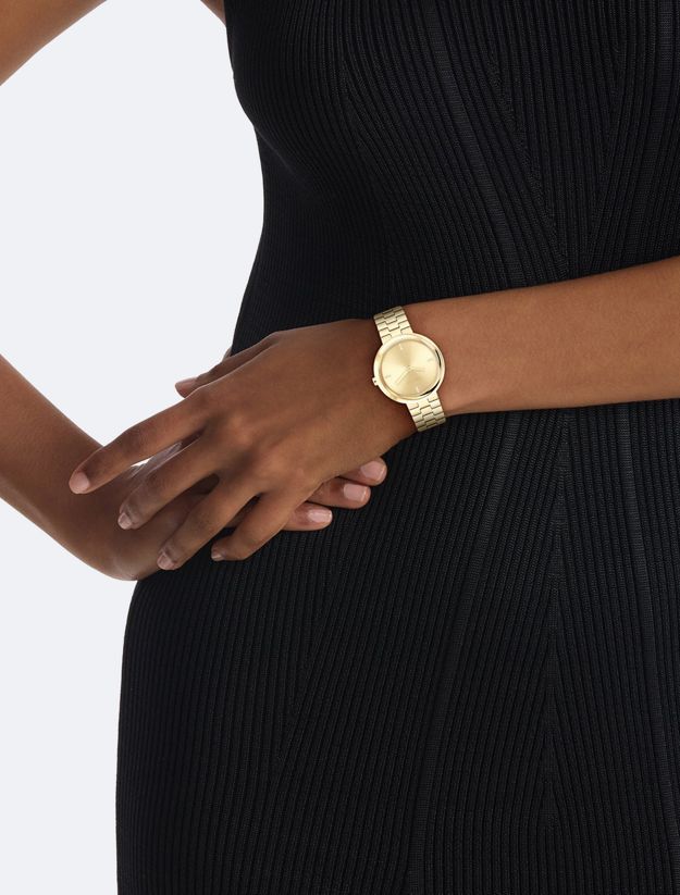 Twisted Bezel Bracelet Watch