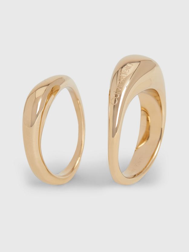 Organic Shape 2-Piece Rings Set