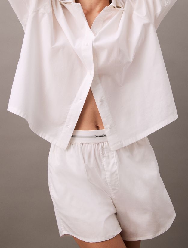 Cotton Poplin Pyjama Shorts