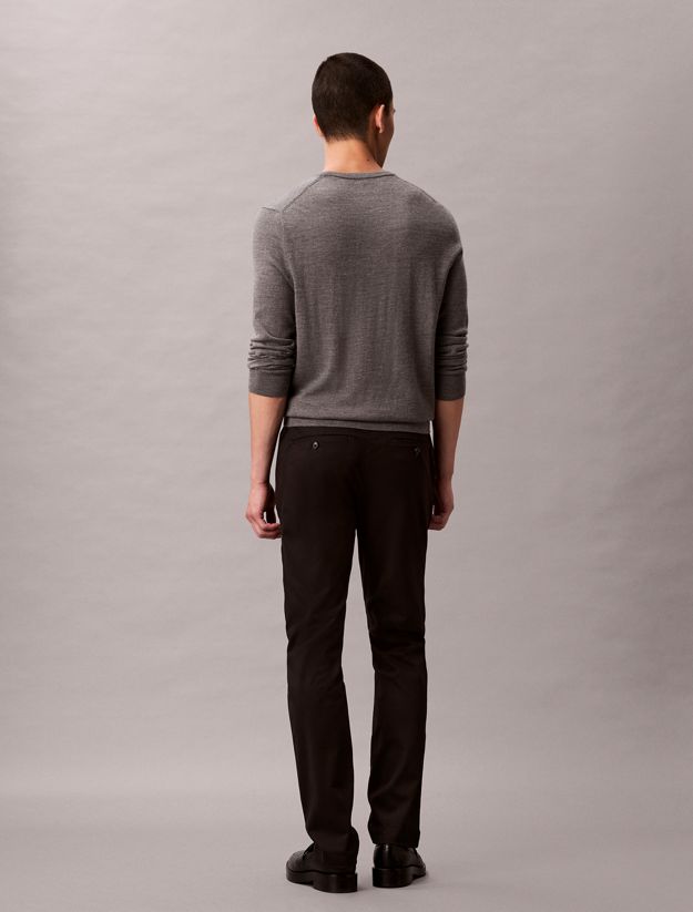 Slim Sateen Chino Trouser