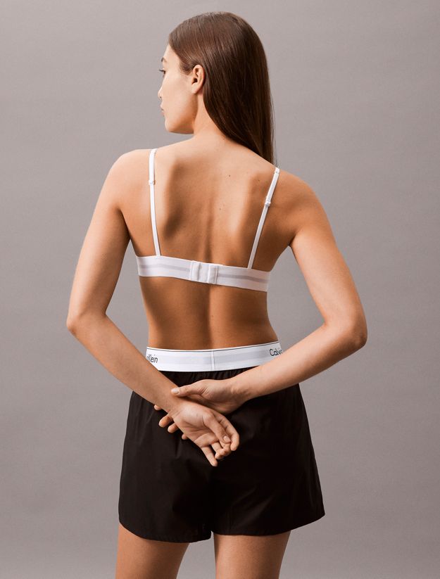 Unlined Triangle Bralette - Cotton Modal Stretch Rib