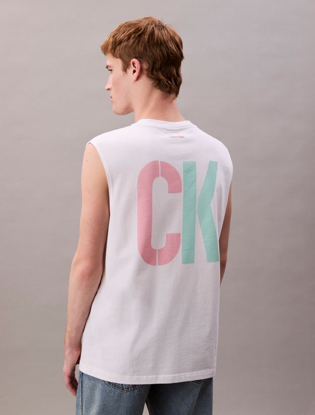 Marc Hundley Pride Viva Love Graphic Relaxed Tank Top