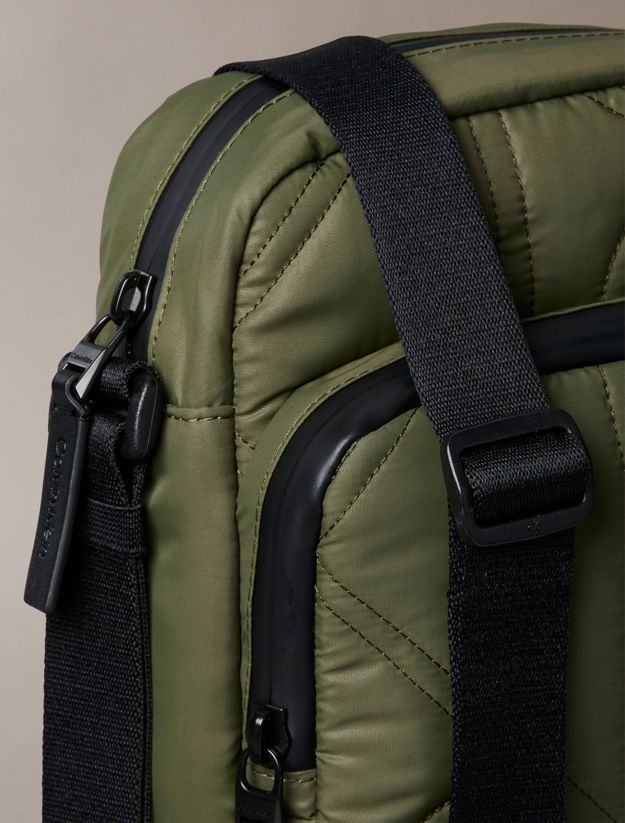 Puffer Monogram Logo Reporter Bag