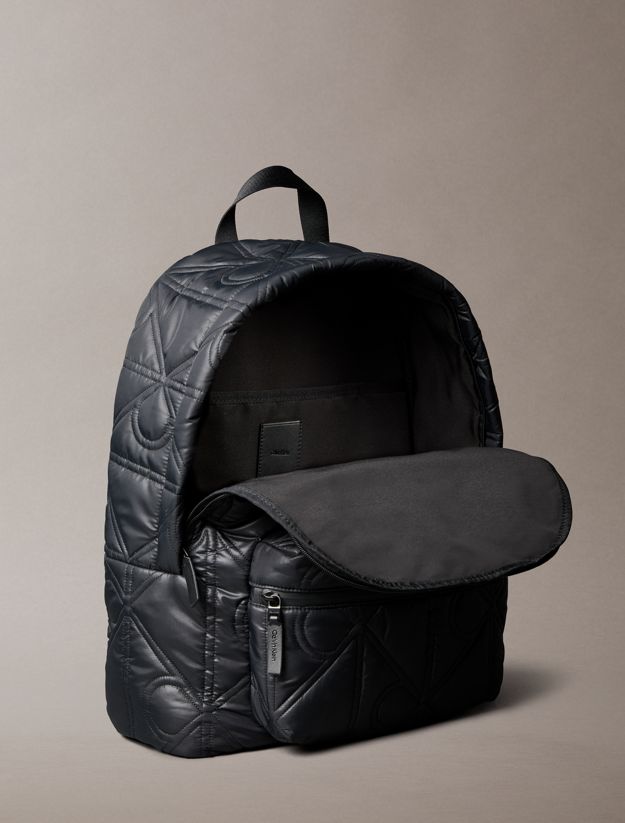 Puffer Monogram Logo Backpack