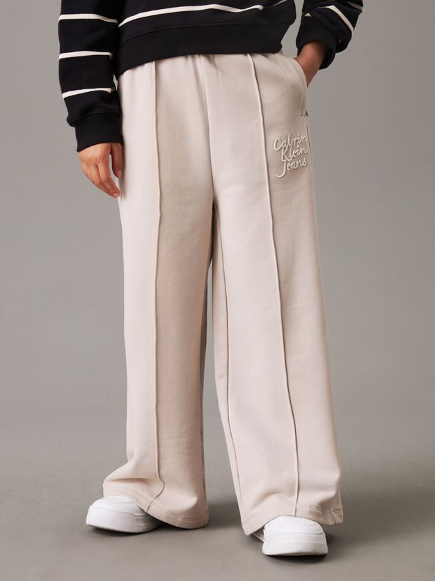 Wide Leg Logo Joggers