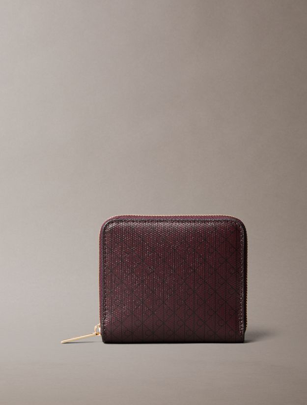 Allover Monogram Square Zip Wallet