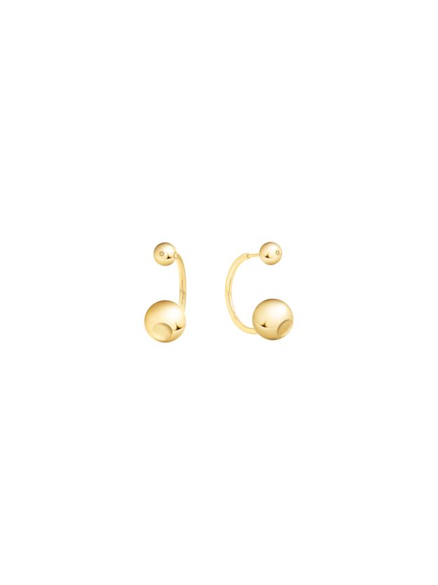 Gold Plated Steel Bubble Earrings