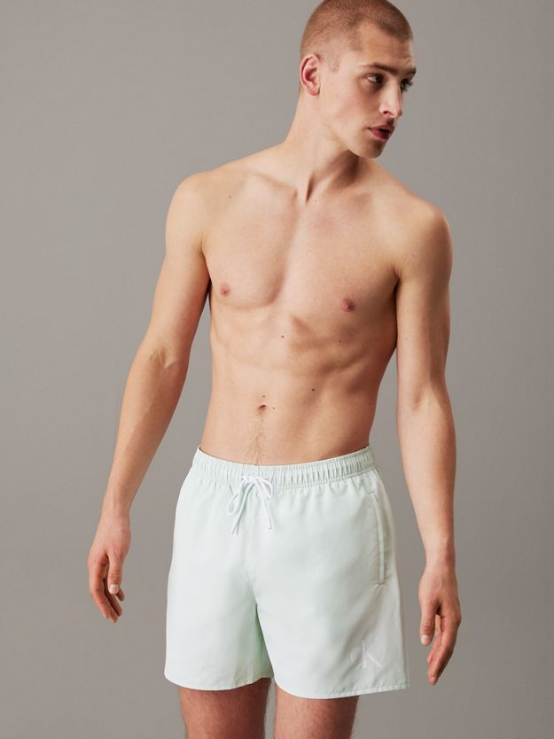 Medium Drawstring Swim Shorts - CK Monogram