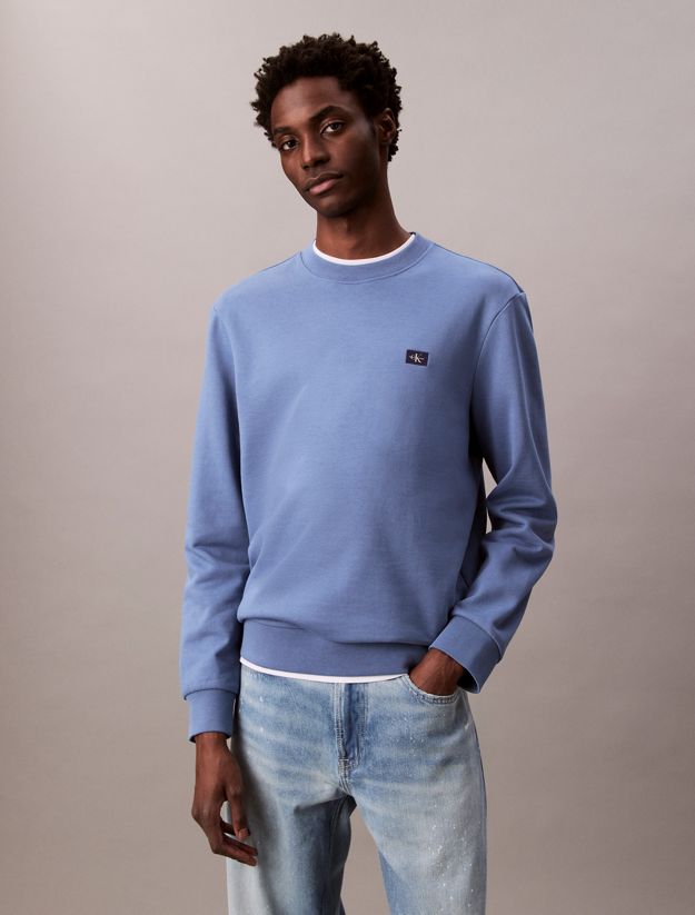 Cotton Terry Badge Sweatshirt