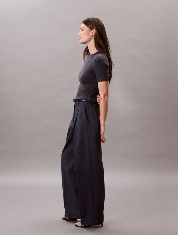 Relaxed Cotton Twill Trousers