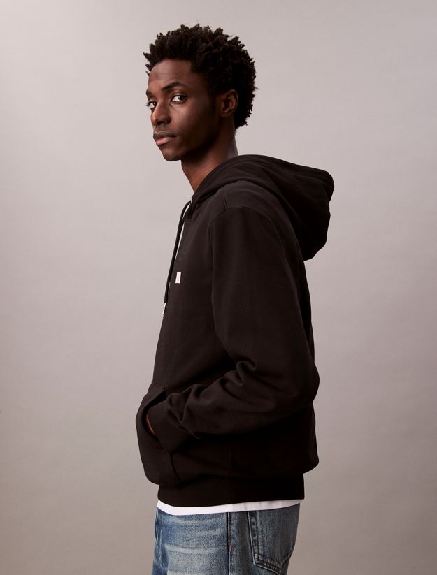 Cotton Terry Badge Hoodie