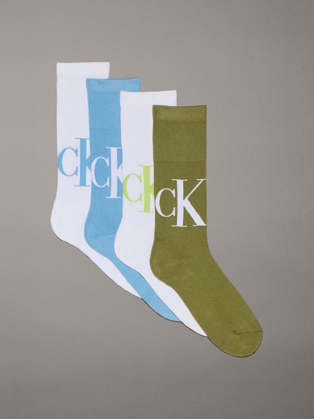 4 Pack Crew Socks