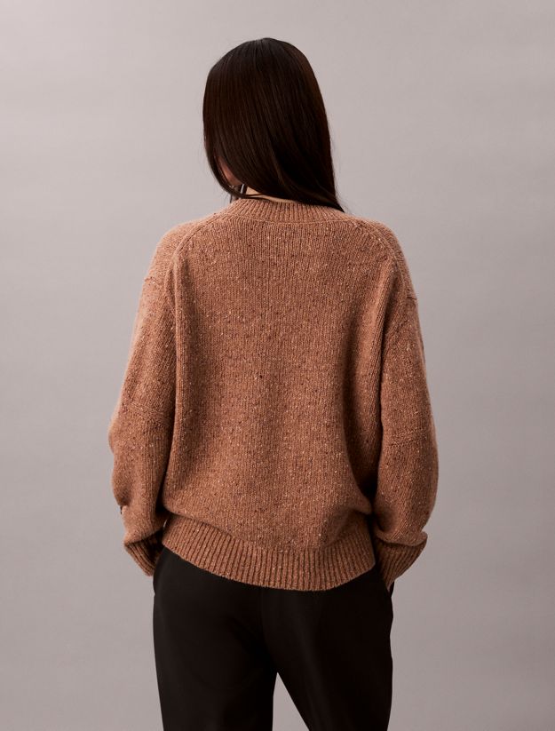 Chunky Relaxed V Neck Sweater