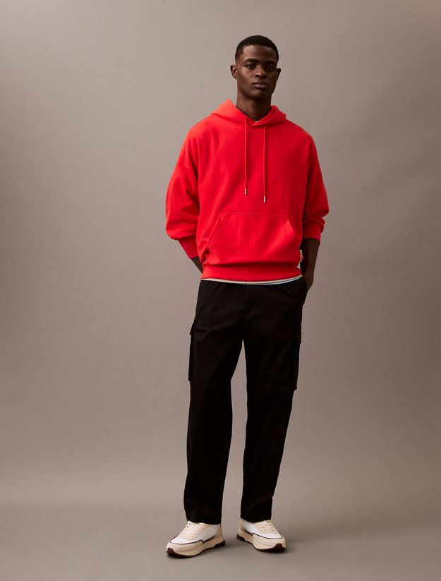 Cotton Stretch Straight Fit Cargo Trousers