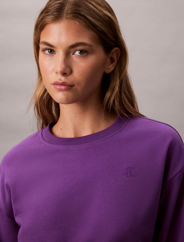 Relaxed Cotton Terry Sweatshirt