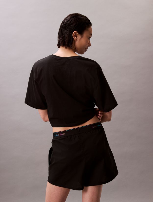 Cotton Poplin Pyjama Shorts - Pride