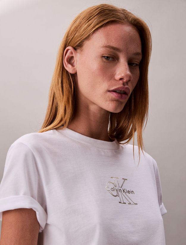 Glossy Metallic Logo T-shirt