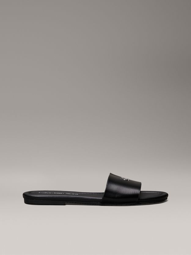 Faux Leather Sliders