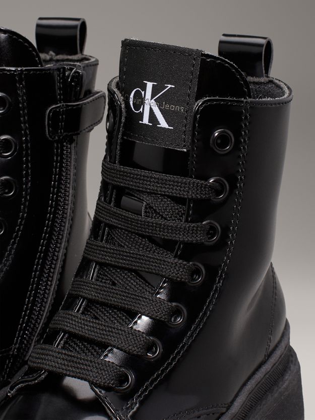Kids Lace-Up Boots with Zip