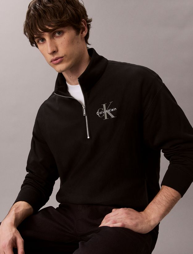 Premium Terry Relaxed Quarter Zip Sweatshirt