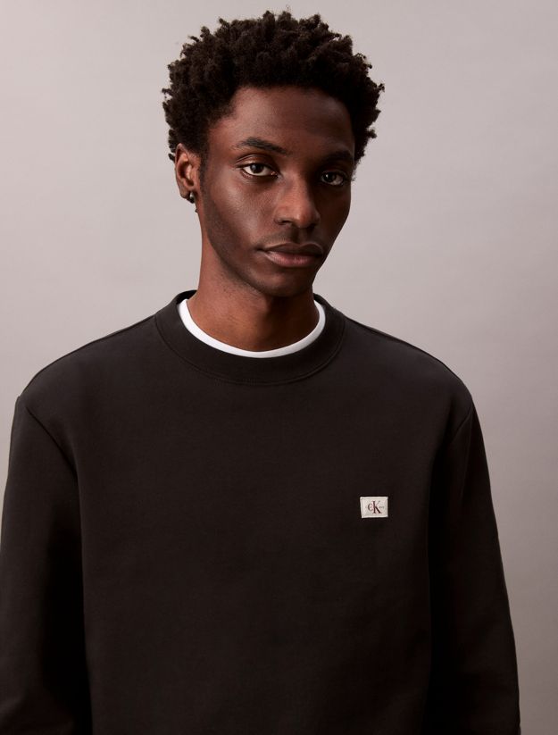Cotton Terry Badge Sweatshirt