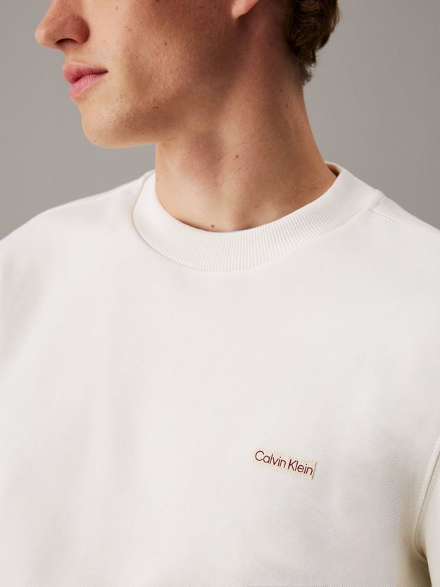 Cotton Terry Badge Sweatshirt