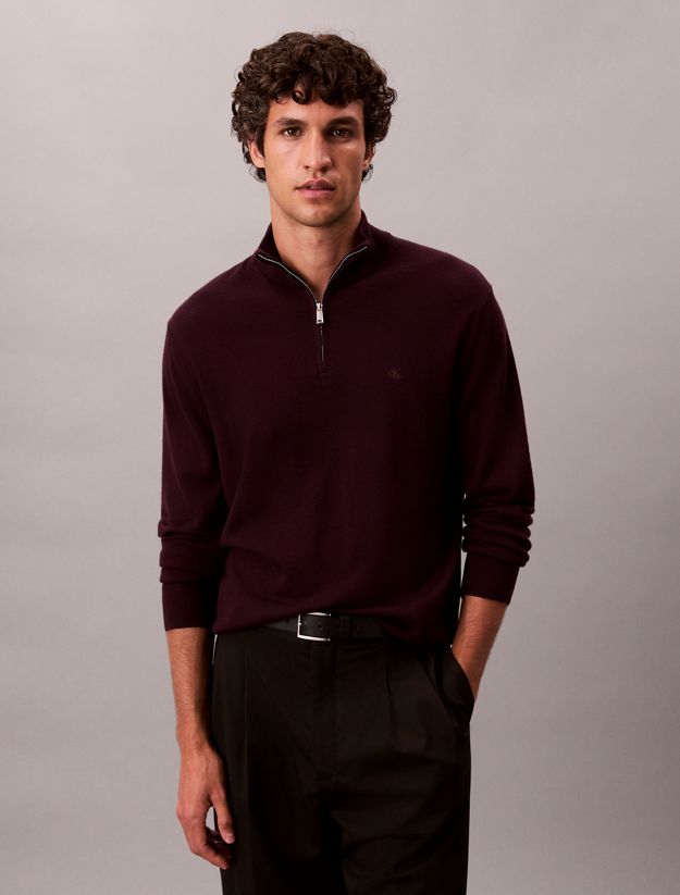 Quarter Zip Merino Jumper