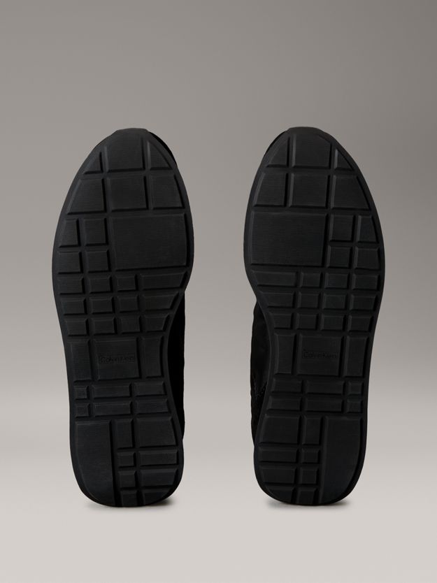 Suede Mix Signature Logo Runner Trainers