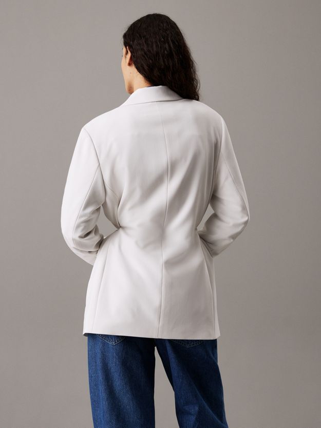 Soft Twill Tie Back Blazer