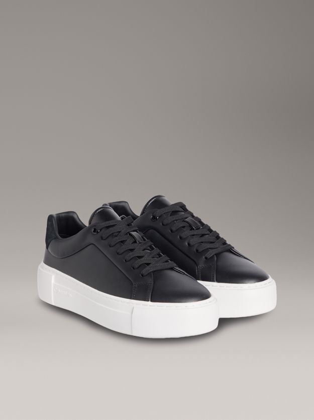 Leather Platform trainers