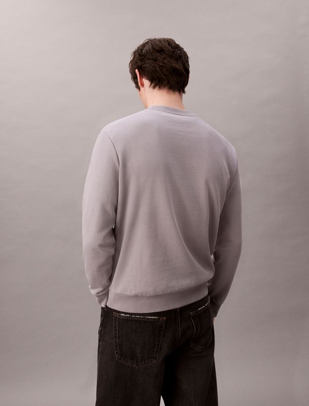 Cotton Terry Badge Sweatshirt