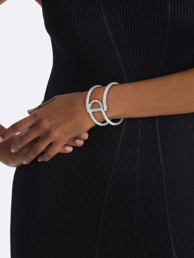 Stainless Steel Geometric Bangle