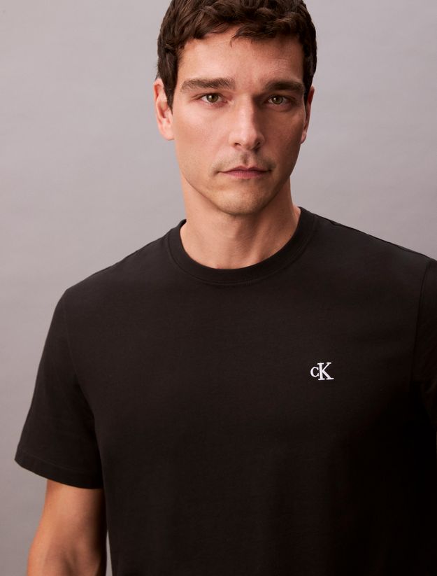 Embroidered Monogram Logo Relaxed T-Shirt