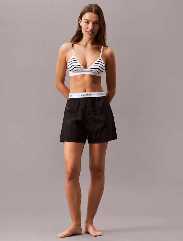 Unlined Triangle Bralette - Cotton Modal Stretch Rib