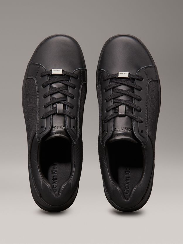 Leather Logo Trainers