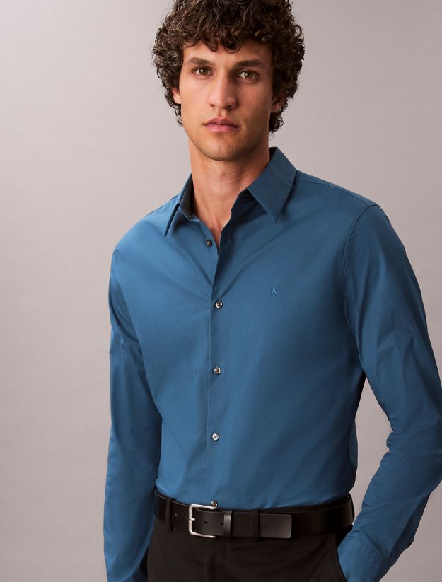 Slim Stretch Poplin Shirt