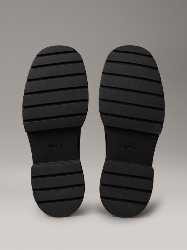 Leather Tall Chunky Chelsea Boots