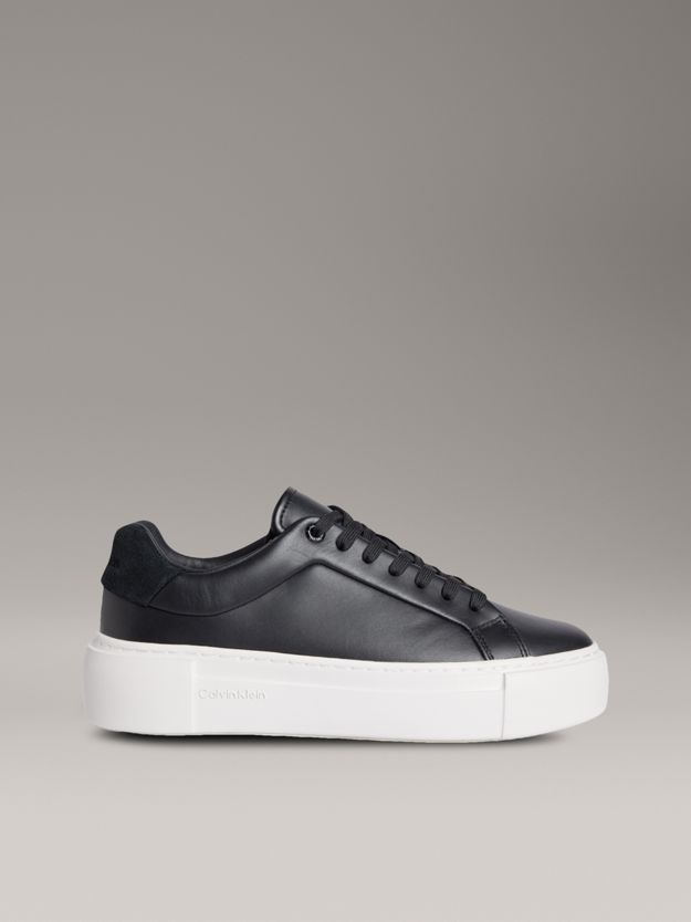 Leather Platform trainers