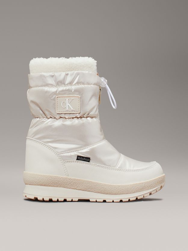 Pearlised Teddy Snowboots
