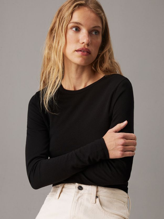 Slim Wool Lyocell Top