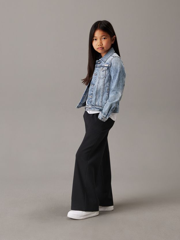 Wide Leg Milano Twill Trousers