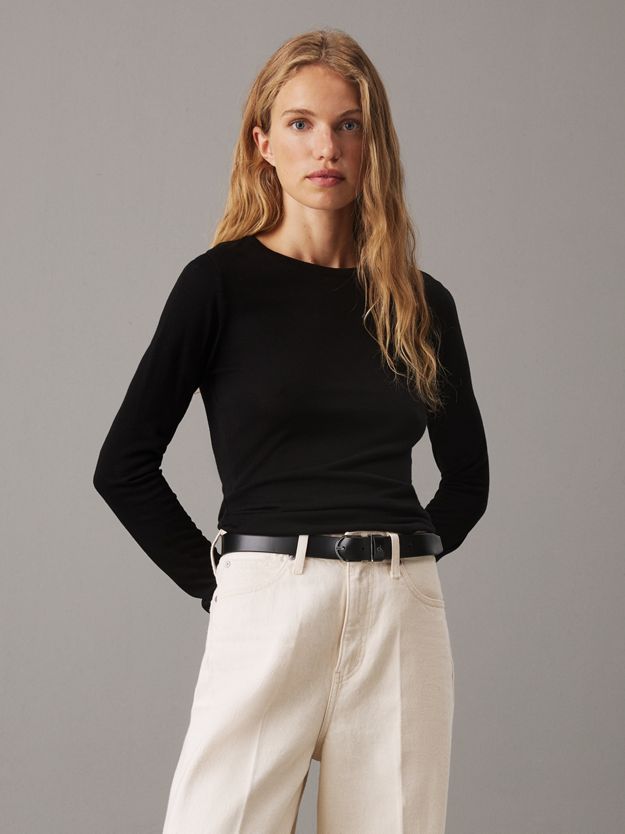 Slim Wool Lyocell Top