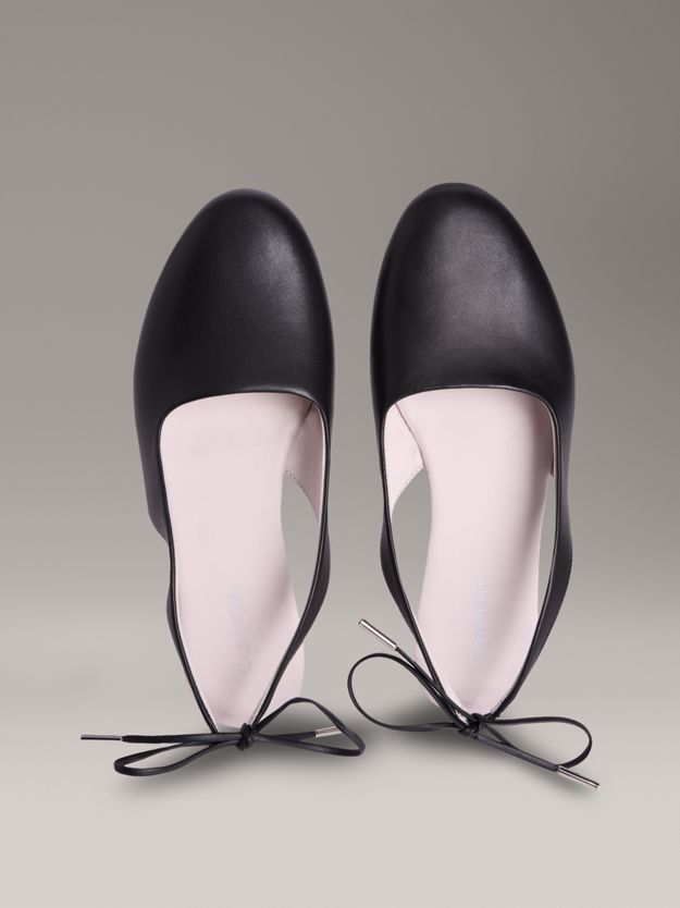 Leather Slingback Ballerinas