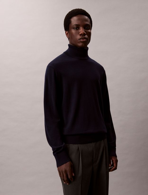 Merino Wool Turtle Neck Jumper